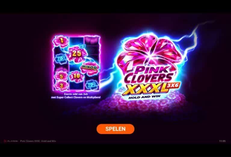 Screenshot 1 van Pink Clovers XXXL: Hold and Win